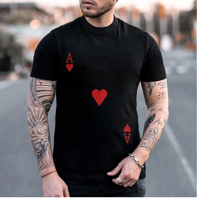 New men's short-sleeved t-shirt men's casual fashion red A printed blouse in the summer of 2021
New men's short-sleeved t-shirt men's casual fashion red A printed blouse in the summer of 2021