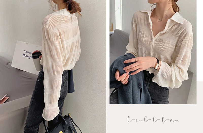 New 2021 Spring Vintage Elegant Women Chiffon Blouses Casual Long Sleeve Blusas Femme Turn-down Collar Solid Shirts Female Tops
New 2021 Spring Vintage Elegant Women Chiffon Blouses Casual Long Sleeve Blusas Femme Turn-down Collar Solid Shirts Female Tops