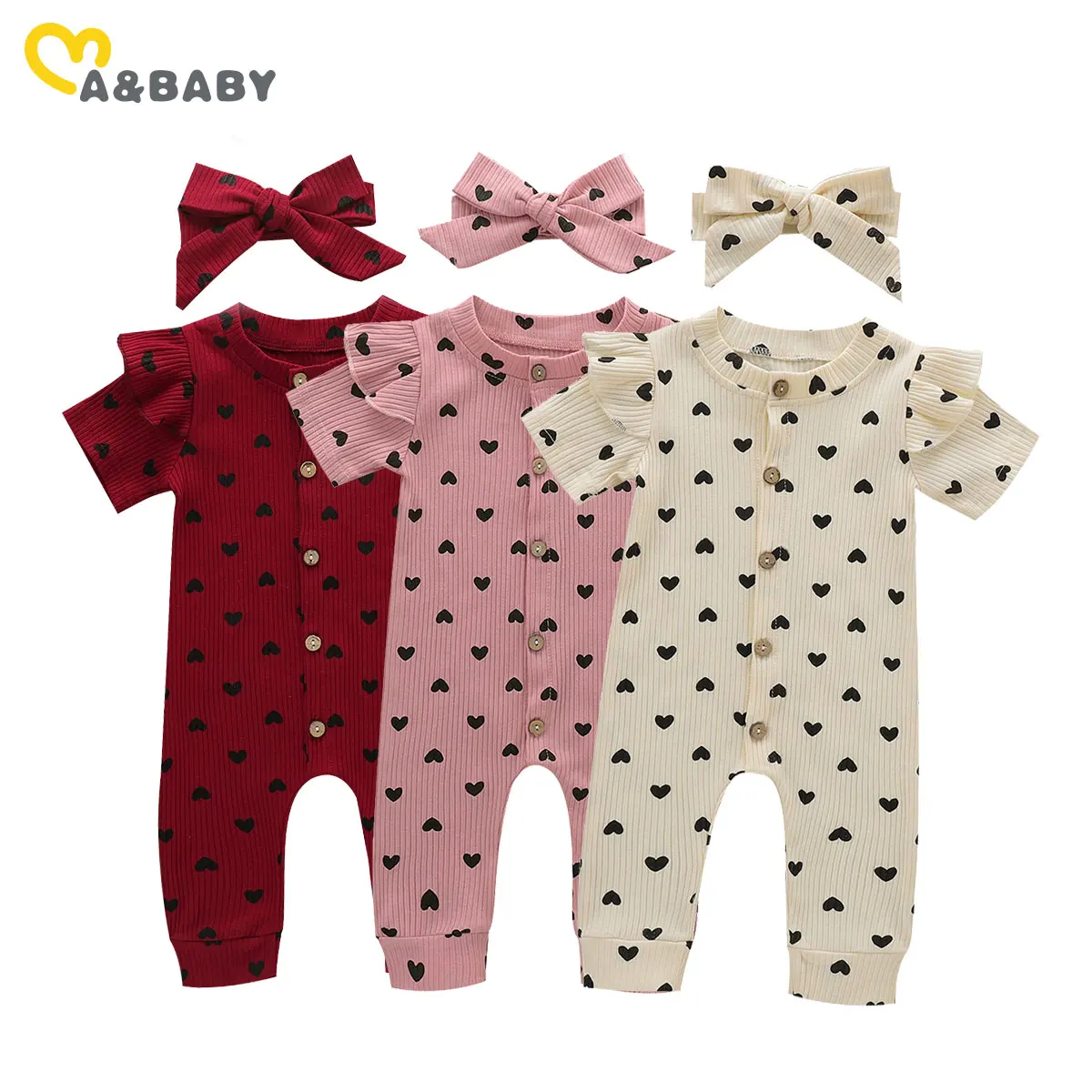 Комбинезон Ma & Baby для новорожденных девочек 0-24 месяцев, вязаный ромпер с оборками и принтом в виде сердечек, костюм пляжного типа, одежда на Д...
Комбинезон Ma & Baby для новорожденных девочек 0-24 месяцев, вязаный ромпер с оборками и принтом в виде сердечек, костюм пляжного типа, одежда на Д...