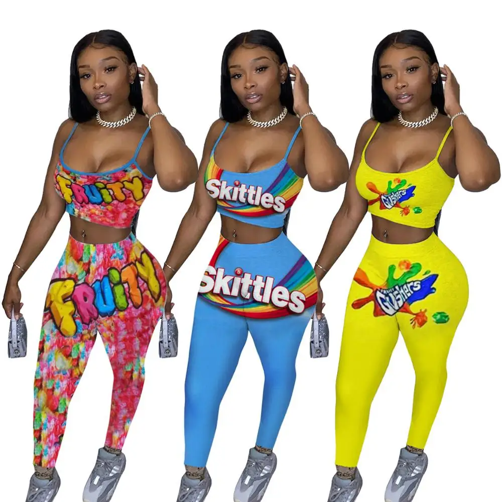 Summer Two Piece Set Sexy Women Printed Crop Tops And Trousers Joggers Suit Lady Casual 2 Pcs Set Tracksuits For Female Outfits
Summer Two Piece Set Sexy Women Printed Crop Tops And Trousers Joggers Suit Lady Casual 2 Pcs Set Tracksuits For Female Outfits