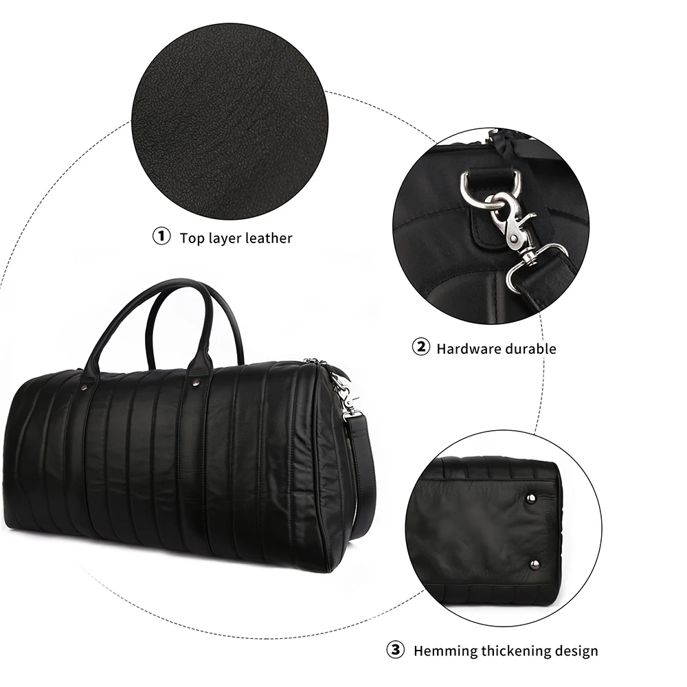 JOYIR Genuine Leather Men Travel Bag Soft Real Leather Duffel Bag Large Capacity Tote Handbag Male Shoulder Weekend Bag Luggage
JOYIR Genuine Leather Men Travel Bag Soft Real Leather Duffel Bag Large Capacity Tote Handbag Male Shoulder Weekend Bag Luggage