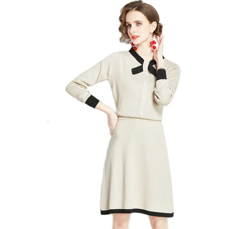 2020 Autumn Runway Knitted 2 Piece Set Womens Elegant Sweater Cardigan + High Waist A Line Skirt Suit
2020 Autumn Runway Knitted 2 Piece Set Womens Elegant Sweater Cardigan + High Waist A Line Skirt Suit