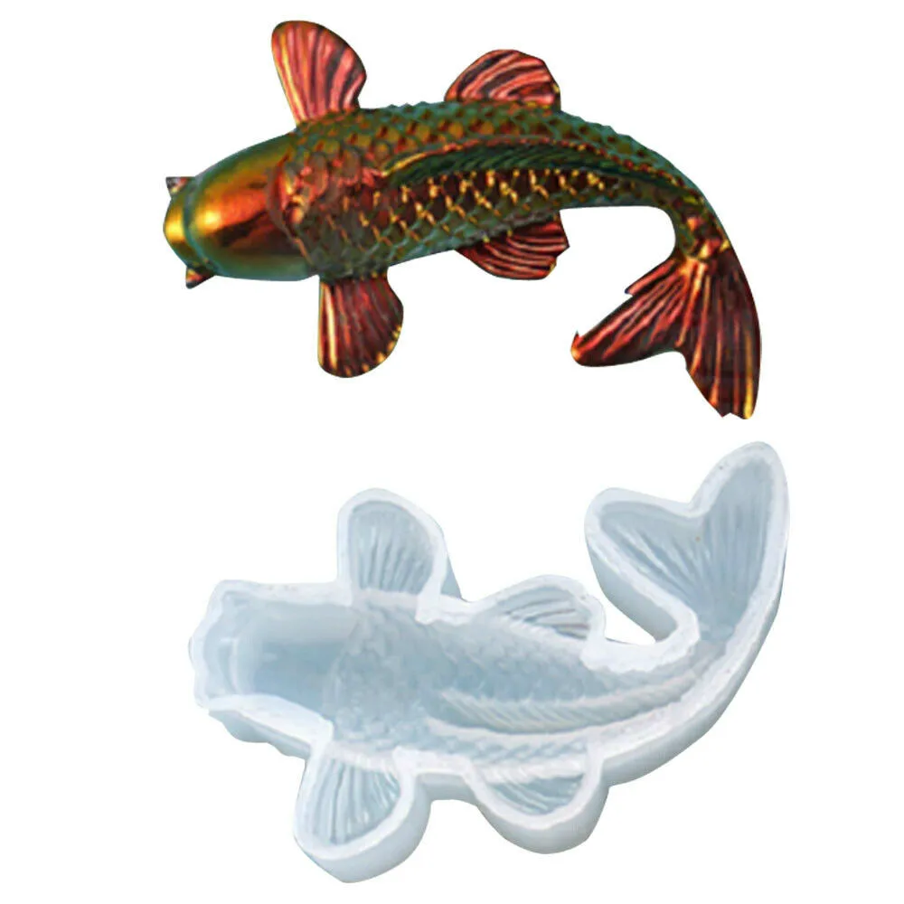 3d Silicone Mold Koi Fish Shape Baking Mold For Kitchen Accessories Epoxy Resin Soap Making Cake Decorating Supplies Tools
3d Silicone Mold Koi Fish Shape Baking Mold For Kitchen Accessories Epoxy Resin Soap Making Cake Decorating Supplies Tools