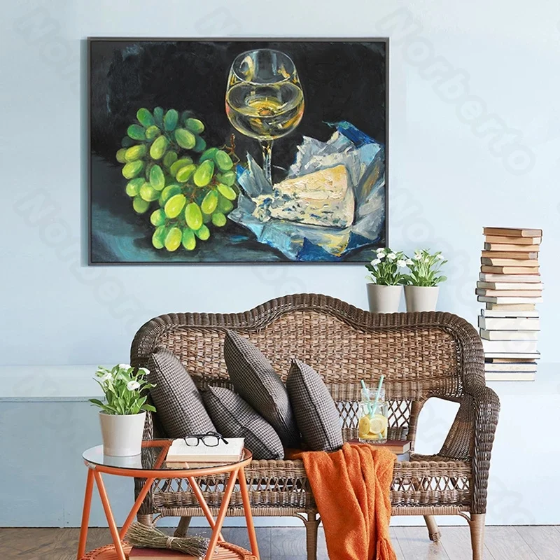 Canvas Painting Poster and Print Modern Style Fruits Orange Grapes Pomegranates and Tasteful Wine for Home Room Wall Decoration
Canvas Painting Poster and Print Modern Style Fruits Orange Grapes Pomegranates and Tasteful Wine for Home Room Wall Decoration