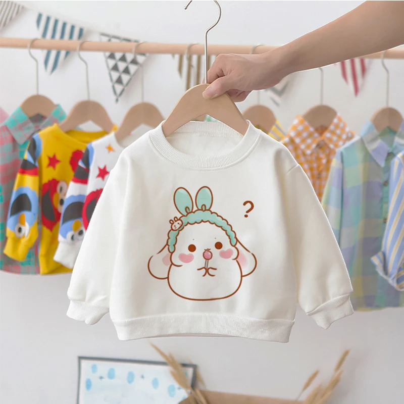 Unisex White Long Sleeve Clothes Sweatshirt Children's Clothing Rabbit Cute Cartoon Boy And Girl Kid Tops Crew Neck Anime
Unisex White Long Sleeve Clothes Sweatshirt Children's Clothing Rabbit Cute Cartoon Boy And Girl Kid Tops Crew Neck Anime
