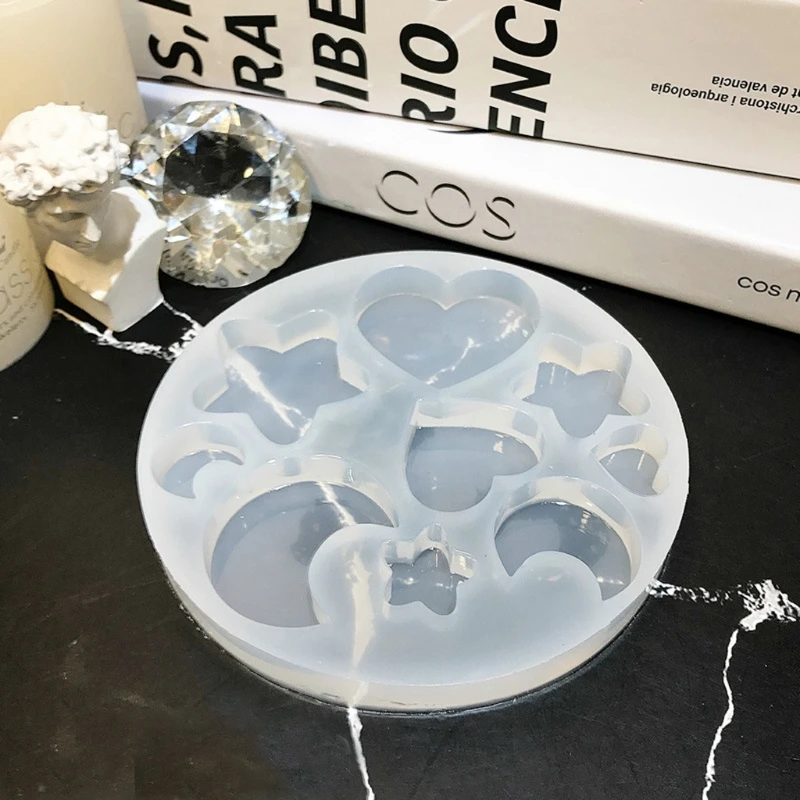 All Sizes Moon Star Heart Keychain Pendant Resin Casting Molds Jewelry Making B36D
All Sizes Moon Star Heart Keychain Pendant Resin Casting Molds Jewelry Making B36D