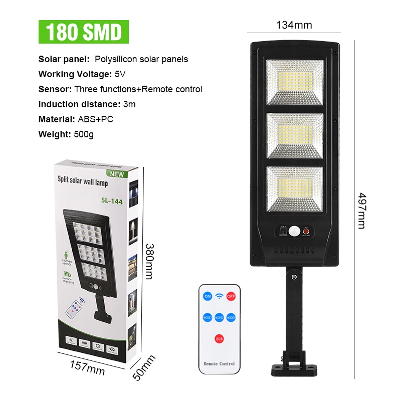 Outdoor Solar Street Light Human Sensor Remote Control Wall Lamp Waterproof Motion Sensor Smart Remote Control Lamp
Outdoor Solar Street Light Human Sensor Remote Control Wall Lamp Waterproof Motion Sensor Smart Remote Control Lamp