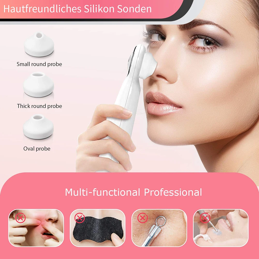 Facial Blackhead Remover Electric Pore Cleaner Machine Blackhead Vacuum Visible Black Head Remover Rechargeable
Facial Blackhead Remover Electric Pore Cleaner Machine Blackhead Vacuum Visible Black Head Remover Rechargeable