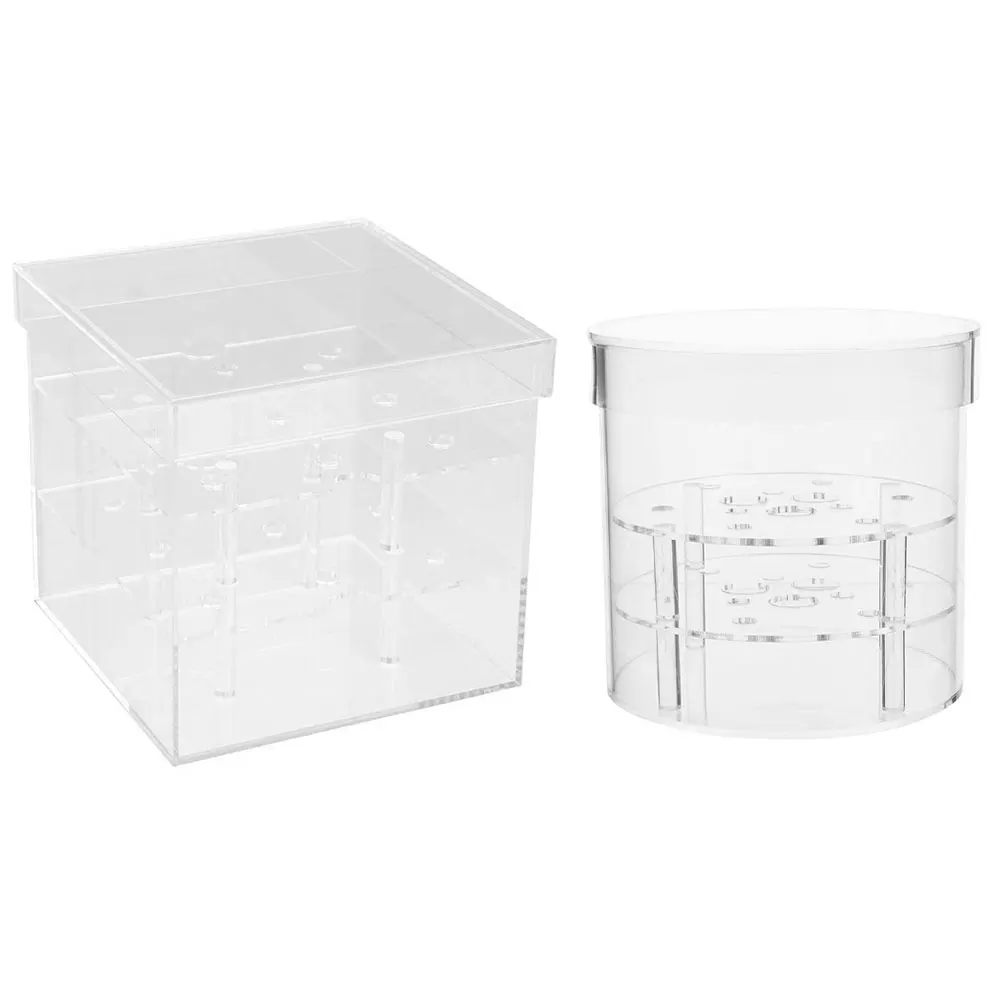 Acrylic Flower Box Round Eternal Rose Pot Holder Cosmetic Container With 9 Holes ValentineS Day MotherS Day Gifts Gift Box
Acrylic Flower Box Round Eternal Rose Pot Holder Cosmetic Container With 9 Holes ValentineS Day MotherS Day Gifts Gift Box