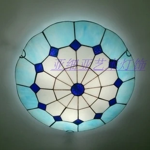 

12inch fashion tiffany Mediterranean Ceiling Light Living Room Lights Bedroom Lamp