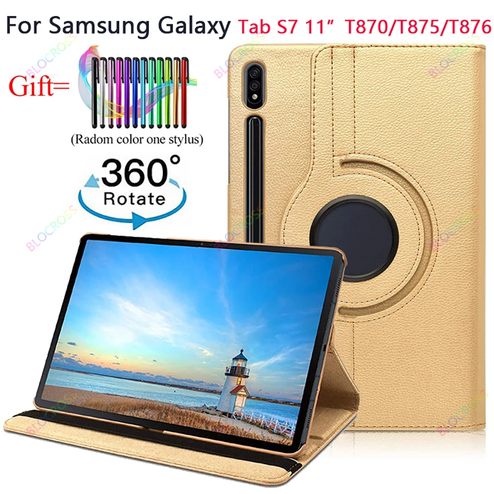 Rotating Case for Samsung Galaxy Tab S7 11" 2020 Model SM-T870/T875/T876 360 Degree Funda Shell PU Leather Flip Tablet Cover+Pen
Rotating Case for Samsung Galaxy Tab S7 11" 2020 Model SM-T870/T875/T876 360 Degree Funda Shell PU Leather Flip Tablet Cover+Pen