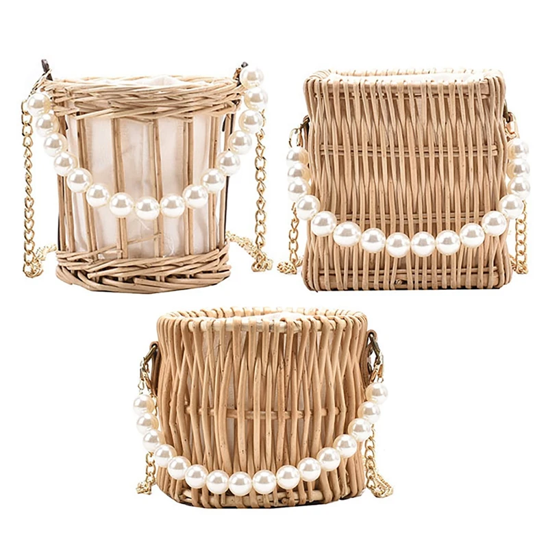 Summer Women Small Bag Crossbody Bag for Female Canvas Trendy Fashion Handbag Rattan Bag Messenger Bucket Bag 
Summer Women Small Bag Crossbody Bag for Female Canvas Trendy Fashion Handbag Rattan Bag Messenger Bucket Bag