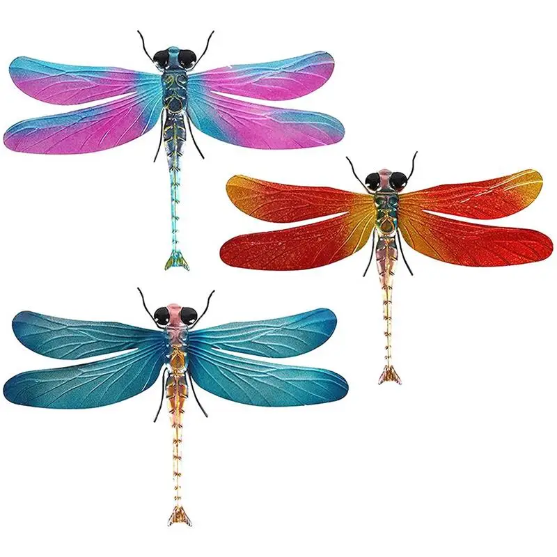 3Pcs Metal Dragonfly Decoration Wall Sculptures Ornaments Garden Art For Garden Balcony Room Outdoor Hanging Wall Art Decoration
3Pcs Metal Dragonfly Decoration Wall Sculptures Ornaments Garden Art For Garden Balcony Room Outdoor Hanging Wall Art Decoration