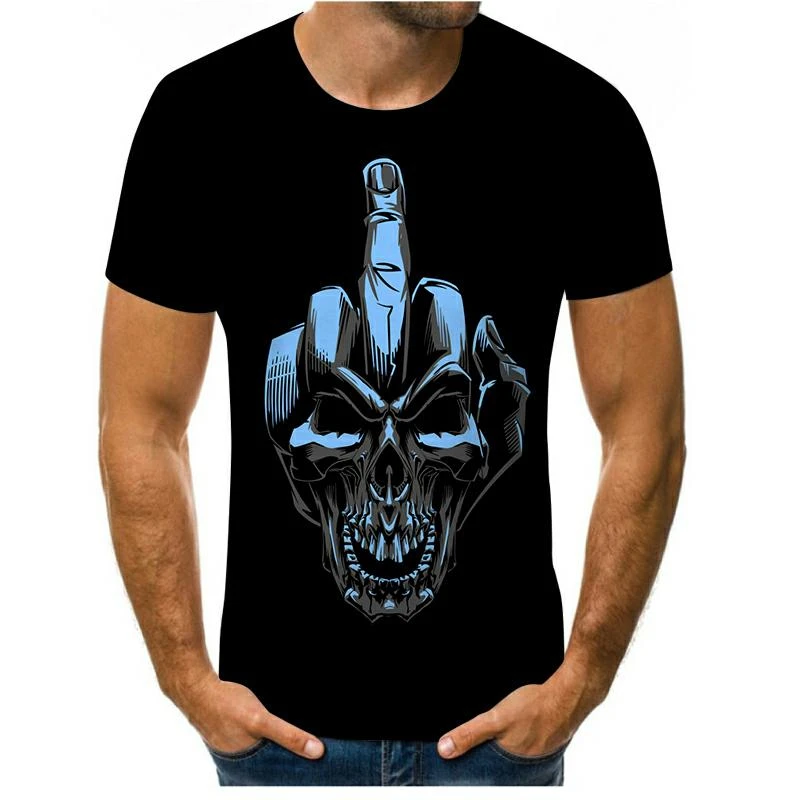 2021 Summer New Men's Skull T-shirt Punk Style Finger Skull 3d T-shirts Men's 3d Hip Hop Top Print Punisher Skull T-shirt
2021 Summer New Men's Skull T-shirt Punk Style Finger Skull 3d T-shirts Men's 3d Hip Hop Top Print Punisher Skull T-shirt