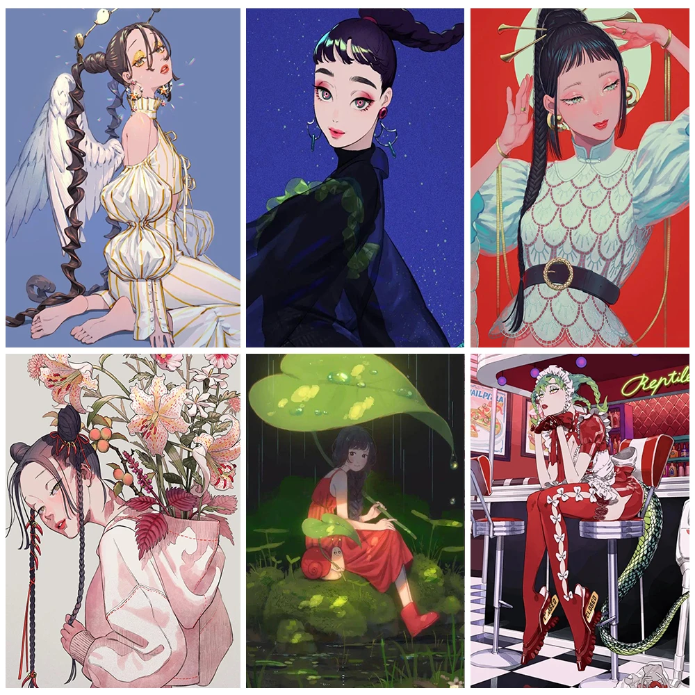 Diamond Painting 5D DIY Japanese Illustration Girl New Square/Round Mosaic Cross Stitch Set Home Decoration Painting
Diamond Painting 5D DIY Japanese Illustration Girl New Square/Round Mosaic Cross Stitch Set Home Decoration Painting