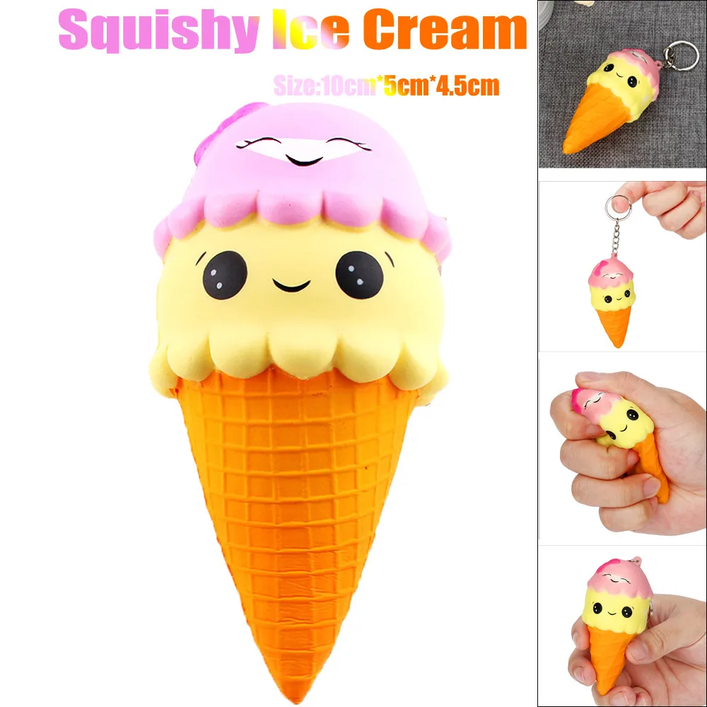 

Squishy Ice Cream Slow Rising Scented Relieve Stress Toy Squish Antistress Kawaii Squishies Squeeze Food Toy For Child гѬђка