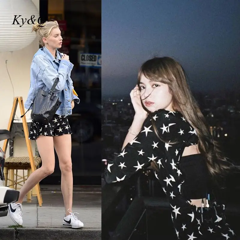 Brand Fashion Retro Star Print Back Cut Out Ruffle Dress Women Korean Lace Up Round Neck Sexy Gentle Short Dresses Clothes
Brand Fashion Retro Star Print Back Cut Out Ruffle Dress Women Korean Lace Up Round Neck Sexy Gentle Short Dresses Clothes