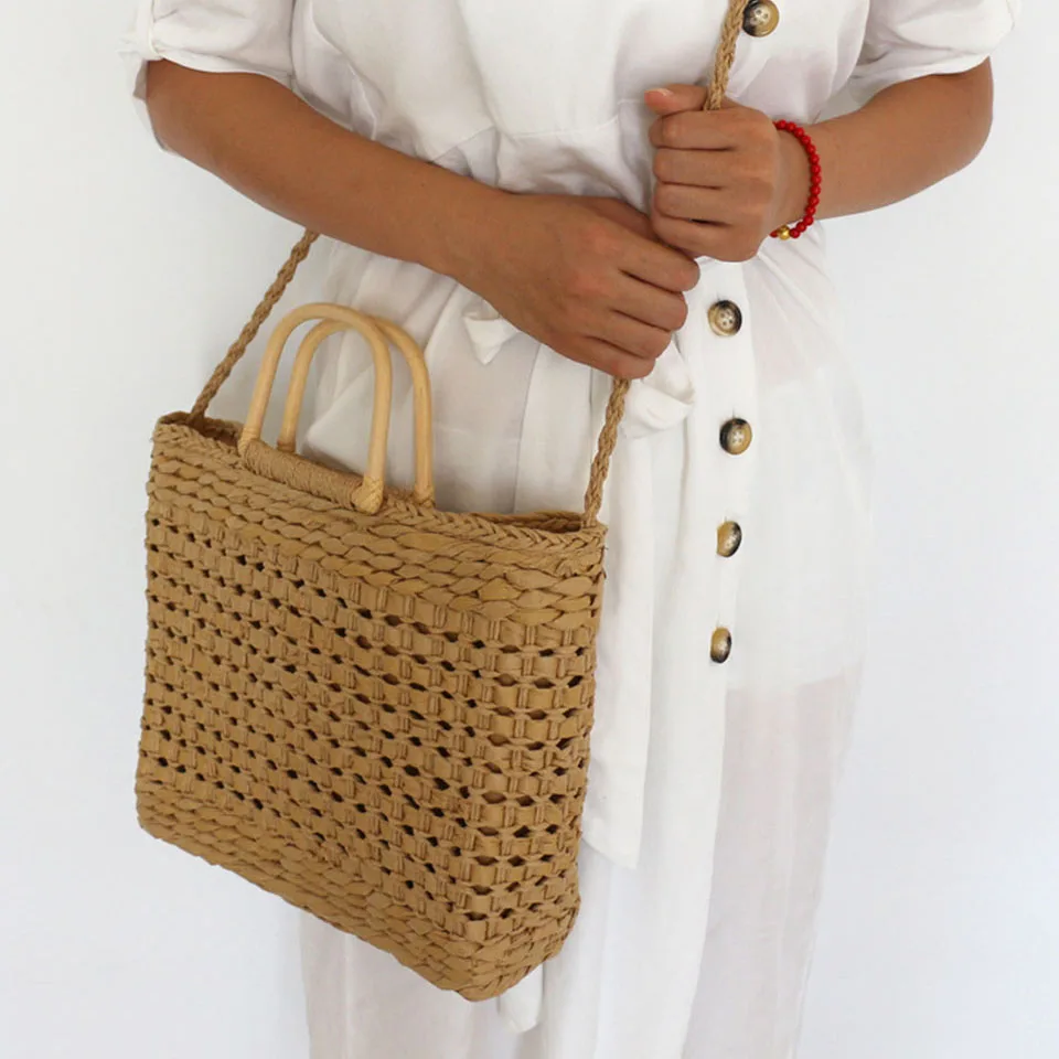 Summer Handmade Basket Straw Bag Hollow Woven Ladies Versatile Beach Handbag Wicker Knitting Crossbody Shoulder Rattan Bags BIg
Summer Handmade Basket Straw Bag Hollow Woven Ladies Versatile Beach Handbag Wicker Knitting Crossbody Shoulder Rattan Bags BIg