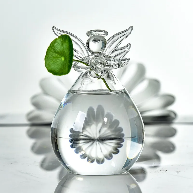 Clear Glass Cute Angel Shape Flower Vase Glass Hanging Vase Floral Plant Pots Terrarium Container Home Decor
Clear Glass Cute Angel Shape Flower Vase Glass Hanging Vase Floral Plant Pots Terrarium Container Home Decor