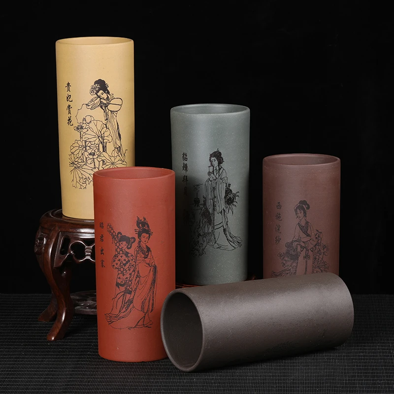Purple Sand Flowerpot Medium Lotus Tube Classical Succulent Orchid Bonsai Pot Tabletop Personality Ceramic Chinese Style Potted
Purple Sand Flowerpot Medium Lotus Tube Classical Succulent Orchid Bonsai Pot Tabletop Personality Ceramic Chinese Style Potted