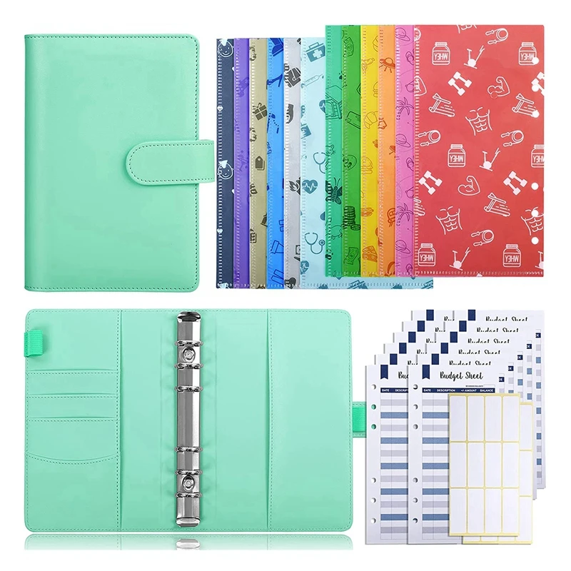 Cash Envelopes Budget Binder with A6 Binder and Budget Money Envelopes Budget Sheets,Money Organizer for Cash
Cash Envelopes Budget Binder with A6 Binder and Budget Money Envelopes Budget Sheets,Money Organizer for Cash