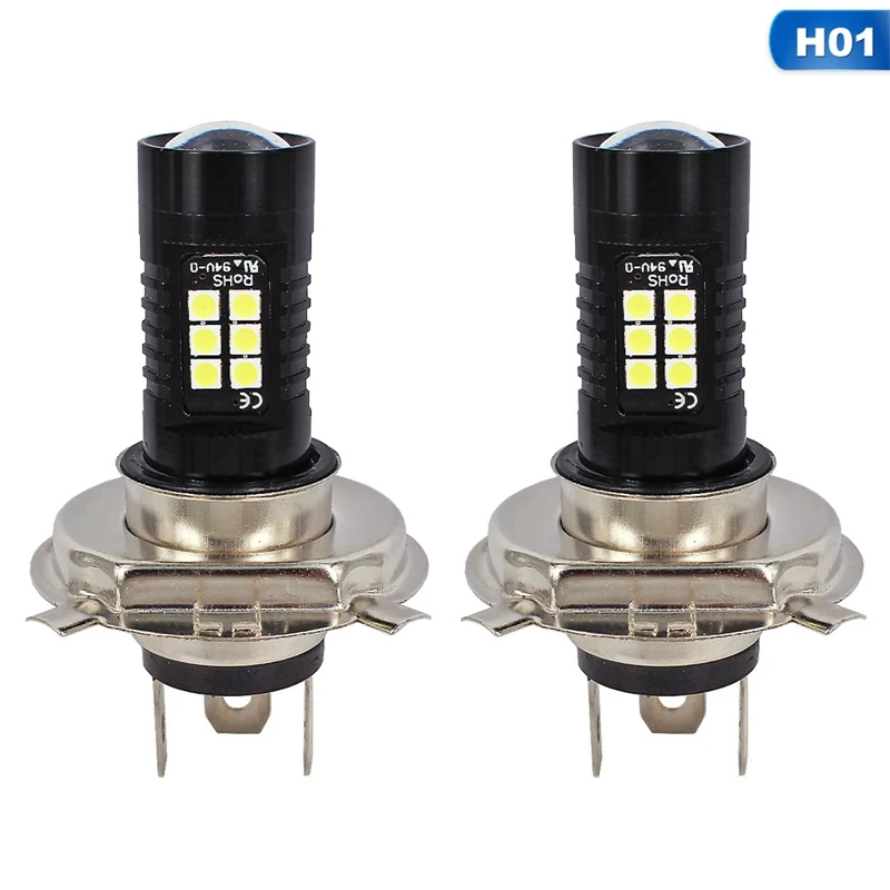 2Pcs H4 LED Fog Light 21 SMD Bulb 6000K White Hi/Lo Beam Car DRL Daytime Running lights Driving Lamp
2Pcs H4 LED Fog Light 21 SMD Bulb 6000K White Hi/Lo Beam Car DRL Daytime Running lights Driving Lamp