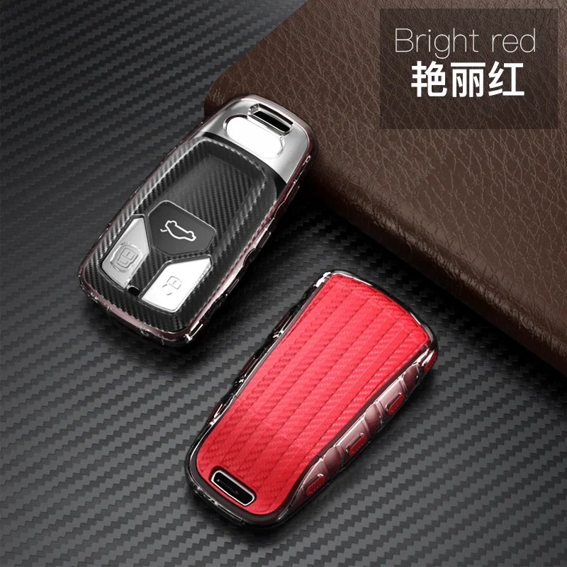 New TPU soft Car Key Cover Case Key Case For AUDI A4 B9 Q5 Q7 TT TTS 8S 2016 2017 car smart remote Car Styling
New TPU soft Car Key Cover Case Key Case For AUDI A4 B9 Q5 Q7 TT TTS 8S 2016 2017 car smart remote Car Styling