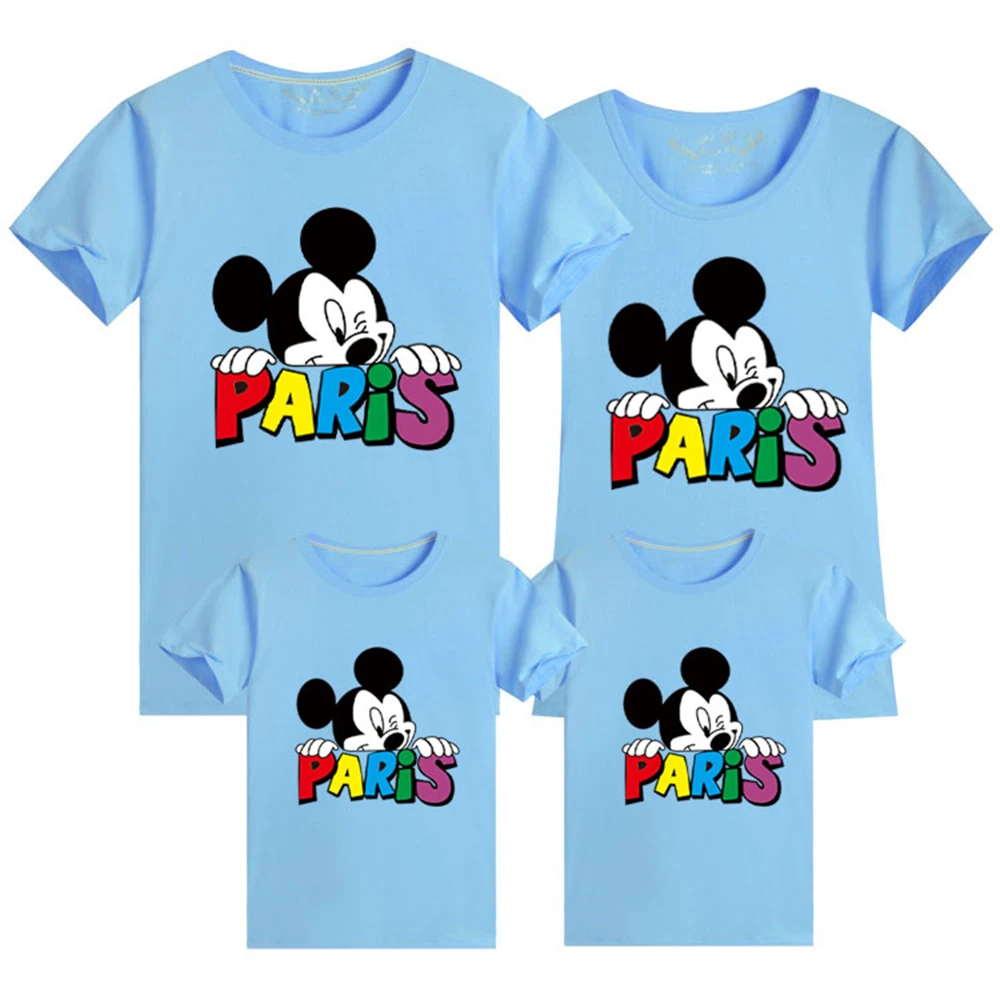 Family Matching Shirt Mickey Mouse Short Sleeve Cartoon Tops Father Mother Son Daughter Matching Clothes Family Look Shirts
Family Matching Shirt Mickey Mouse Short Sleeve Cartoon Tops Father Mother Son Daughter Matching Clothes Family Look Shirts