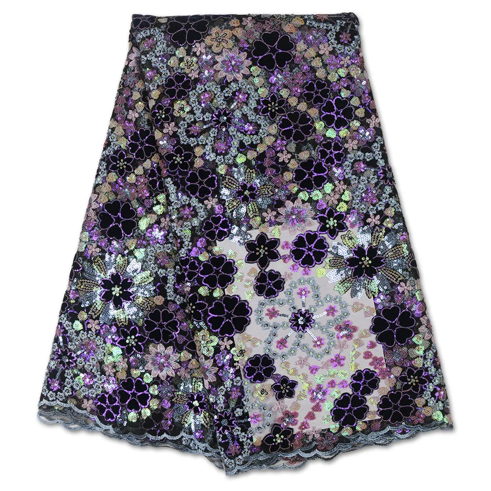 Embroidered mesh sequined lace fabric 5 yards 2021 latest African Nigeria style high quality lace fabric for dresses LYN-3568B
Embroidered mesh sequined lace fabric 5 yards 2021 latest African Nigeria style high quality lace fabric for dresses LYN-3568B