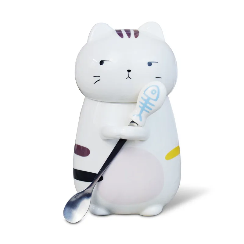 Cute Cartoon Cat Ceramic Cup With Lid Spoon Pot-bellied Mug Large Capacity Creative Water Cup Couple Coffee Cup
Cute Cartoon Cat Ceramic Cup With Lid Spoon Pot-bellied Mug Large Capacity Creative Water Cup Couple Coffee Cup