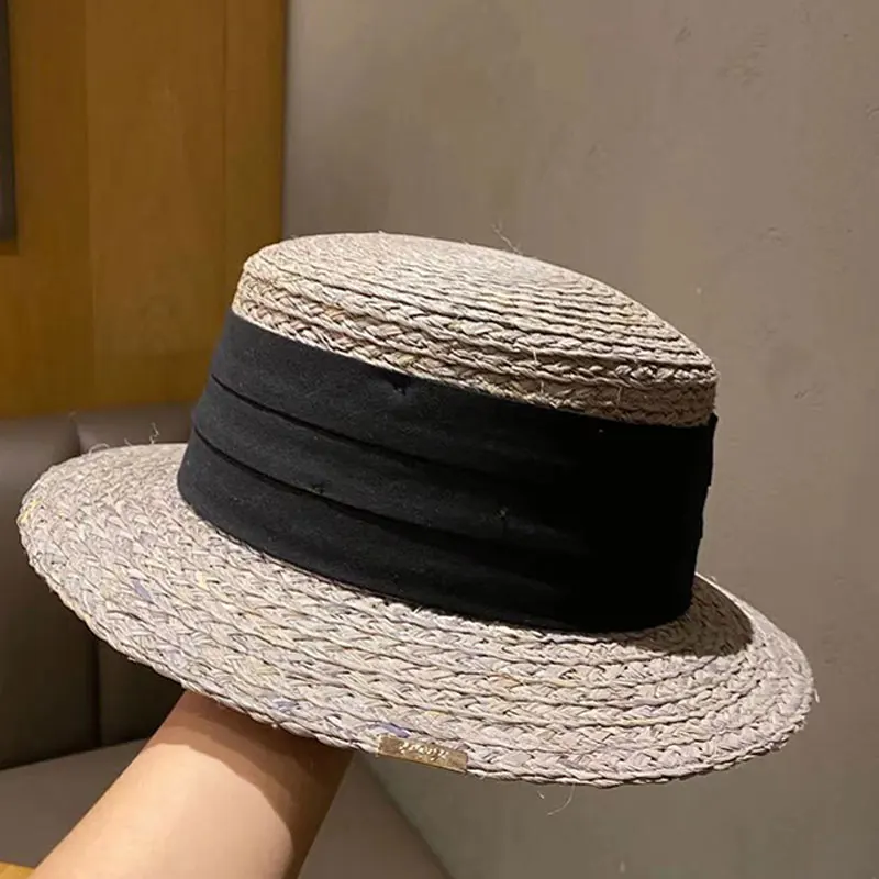 New Fedoras Hat Spring Summer Flat Top Retro Hand-woven Raffia Straw Hats for women Laides Fashion Party Sun Hat Cape
New Fedoras Hat Spring Summer Flat Top Retro Hand-woven Raffia Straw Hats for women Laides Fashion Party Sun Hat Cape