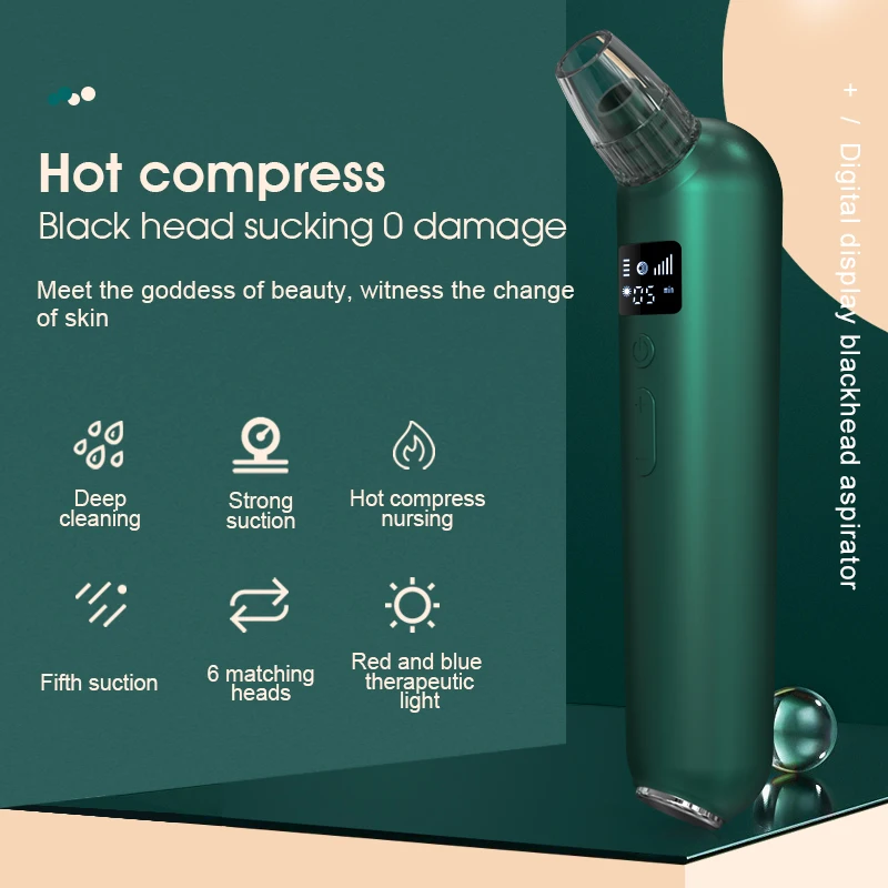Facial Blackhead Remover Electric Acne Cleaner Facial Blackhead Cleaning Tools Black Dots Pimples Beauty Appliances Machine
Facial Blackhead Remover Electric Acne Cleaner Facial Blackhead Cleaning Tools Black Dots Pimples Beauty Appliances Machine