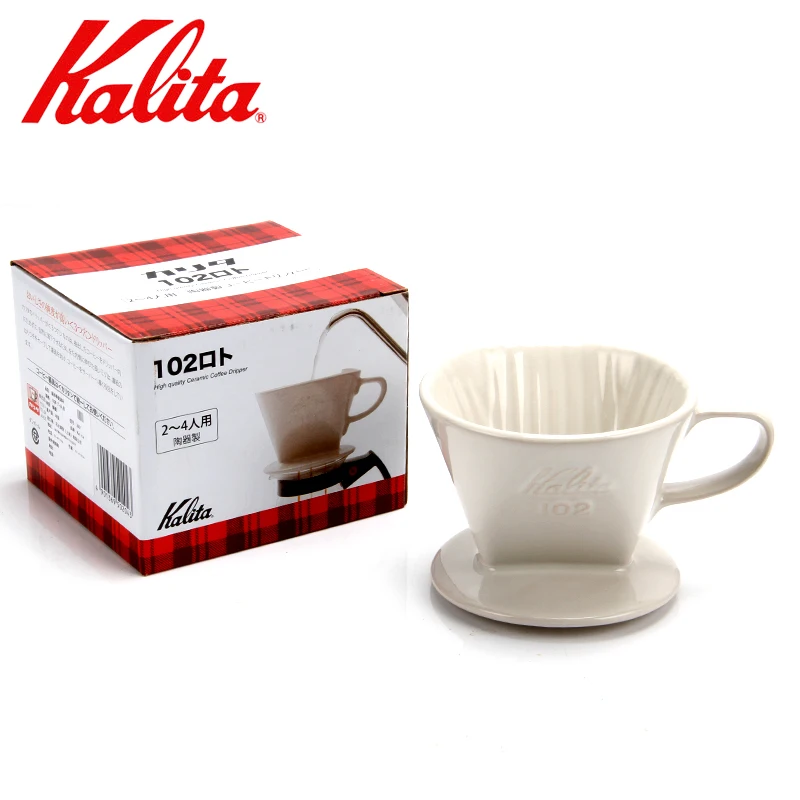 KALITA 102 Ceramic Dripper Coffee Filter Compatible with 102 Filter Paper 2-4 Cups Wedge-shaped Dripper Smoother Extraction
KALITA 102 Ceramic Dripper Coffee Filter Compatible with 102 Filter Paper 2-4 Cups Wedge-shaped Dripper Smoother Extraction