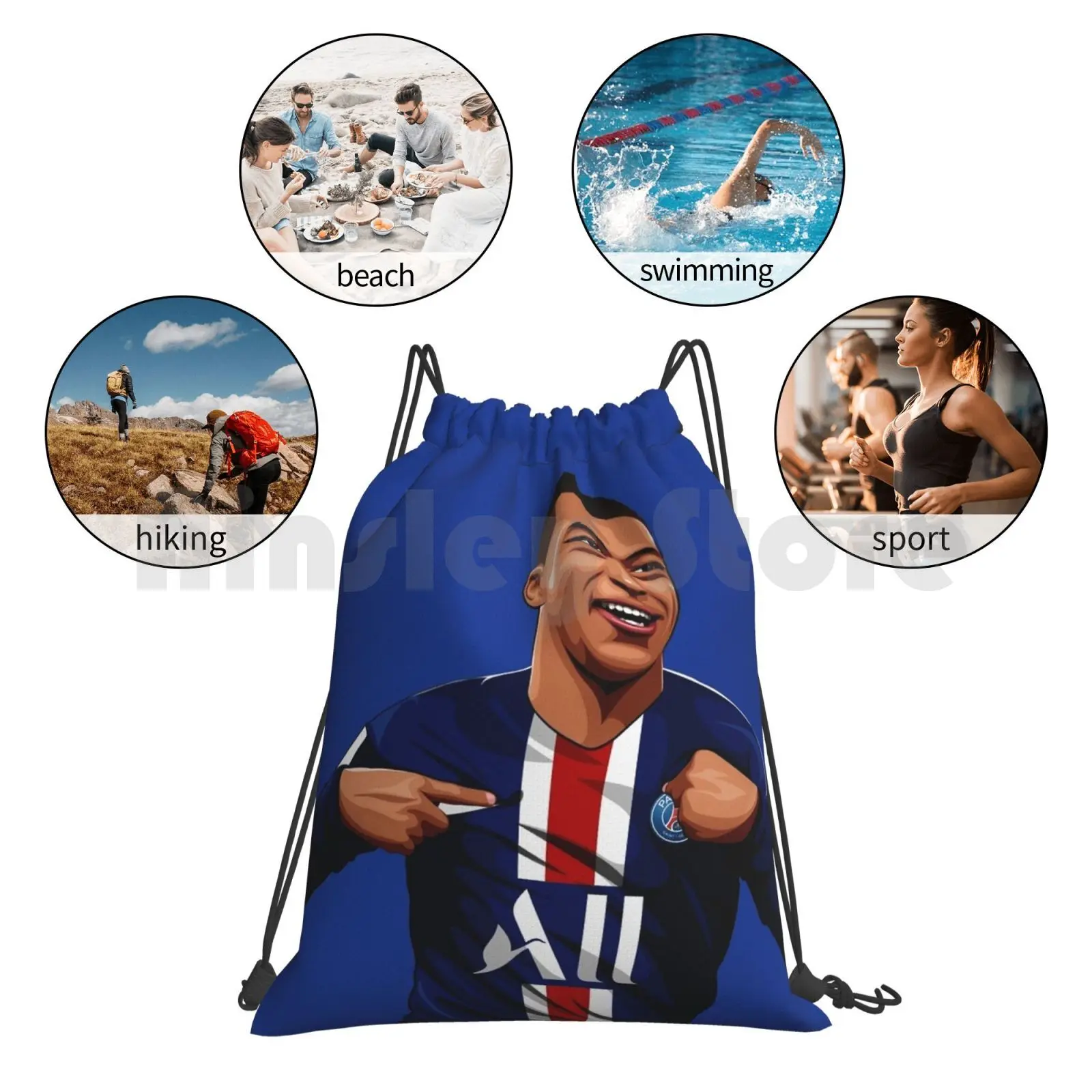 Backpack Drawstring Bag Riding Climbing Gym Bag France Sports Football Soccer Paris Goal
Backpack Drawstring Bag Riding Climbing Gym Bag France Sports Football Soccer Paris Goal