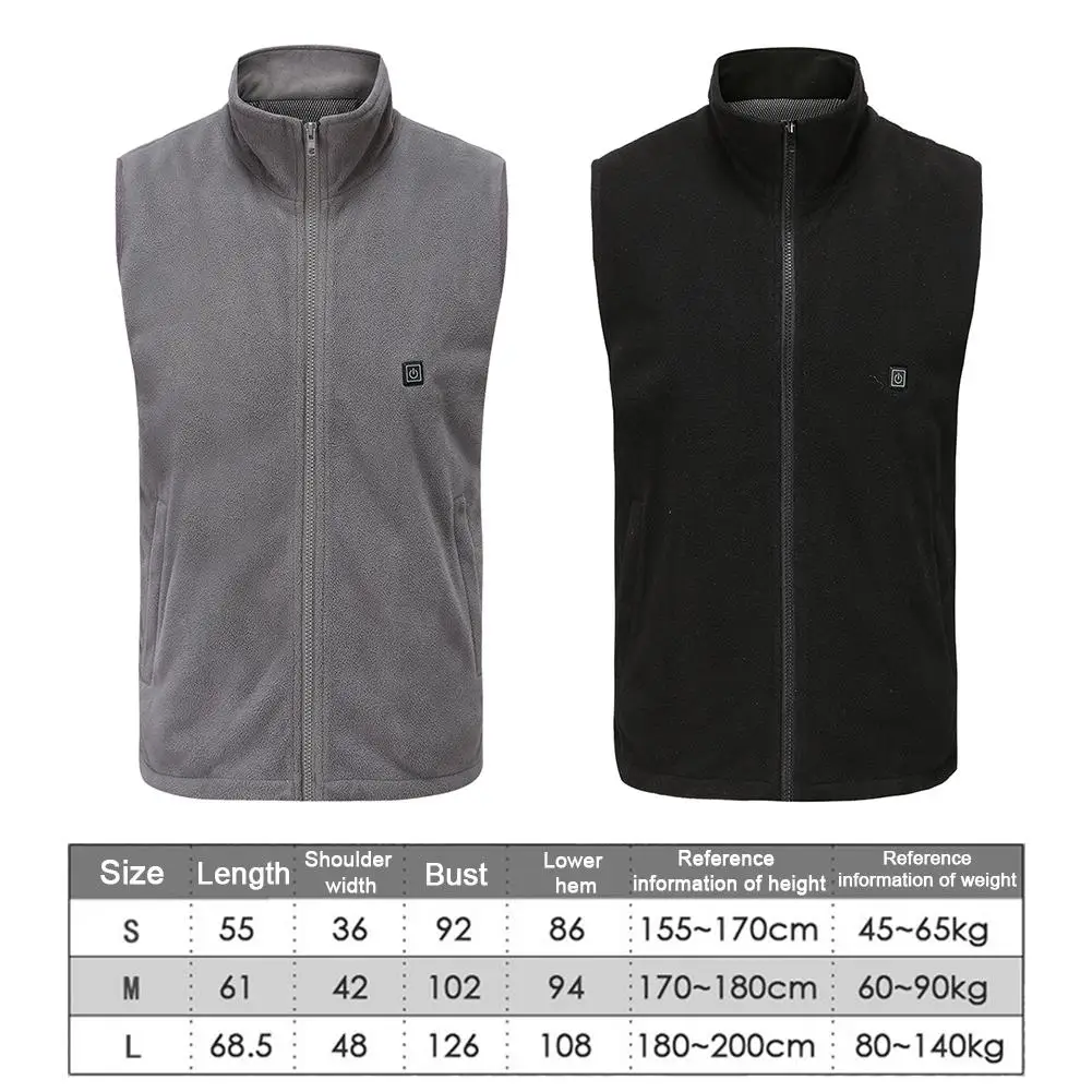 Heating Vest Waistcoats Washable USB Charging Heated Winter Warm Control Temperature For Outdoor Camping Hiking Without Battery
Heating Vest Waistcoats Washable USB Charging Heated Winter Warm Control Temperature For Outdoor Camping Hiking Without Battery