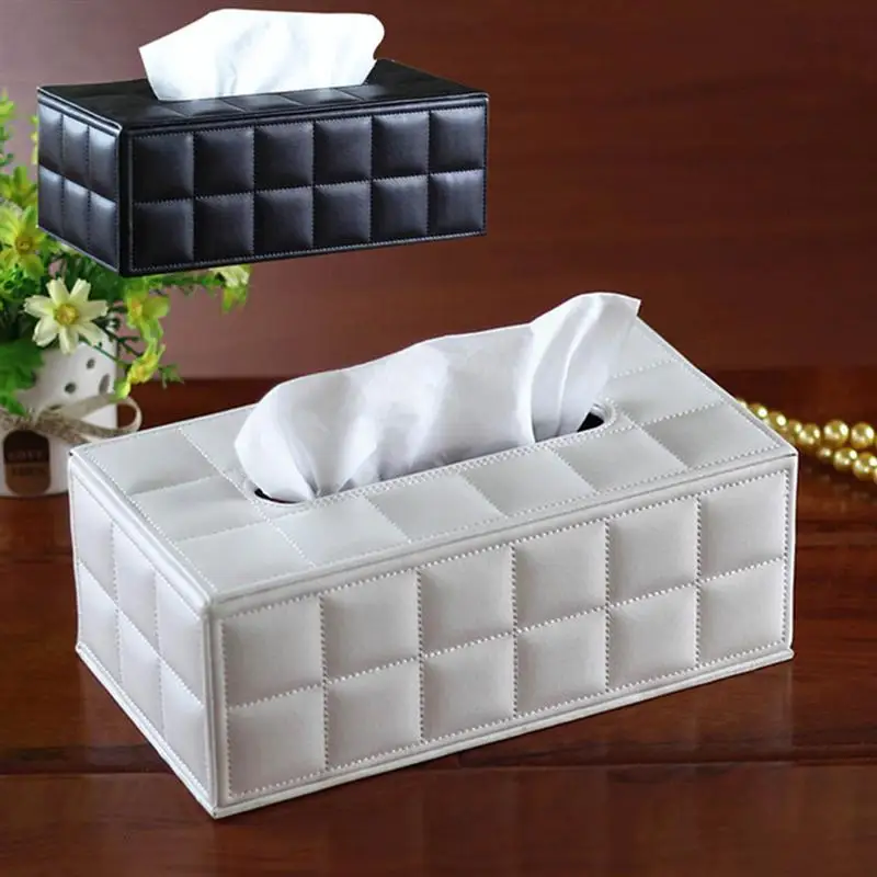 Simple PU Tissue Box Rectangle Paper Towel Holder Desktop Napkin Storage Container for Home Office
Simple PU Tissue Box Rectangle Paper Towel Holder Desktop Napkin Storage Container for Home Office