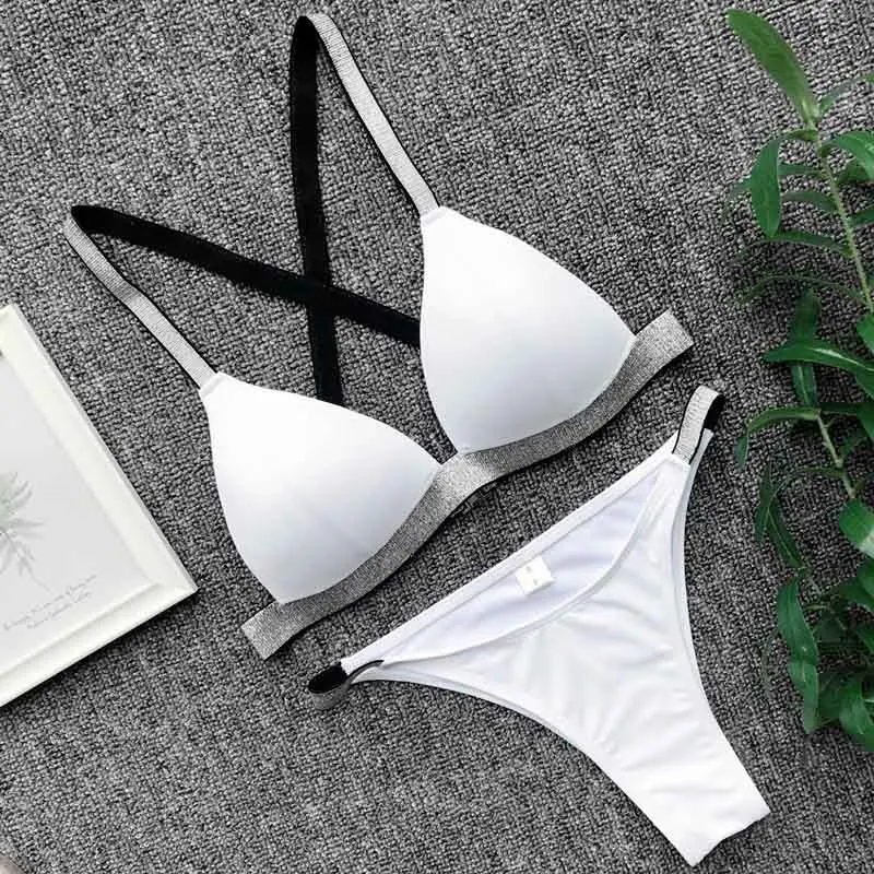 Women's Swimming Suit For Women Sexy Bikini Push Up Bikinis 2020 Mujer Thong Bikini Swimwear Women Bathing Suit Beachwear Straps
Women's Swimming Suit For Women Sexy Bikini Push Up Bikinis 2020 Mujer Thong Bikini Swimwear Women Bathing Suit Beachwear Straps