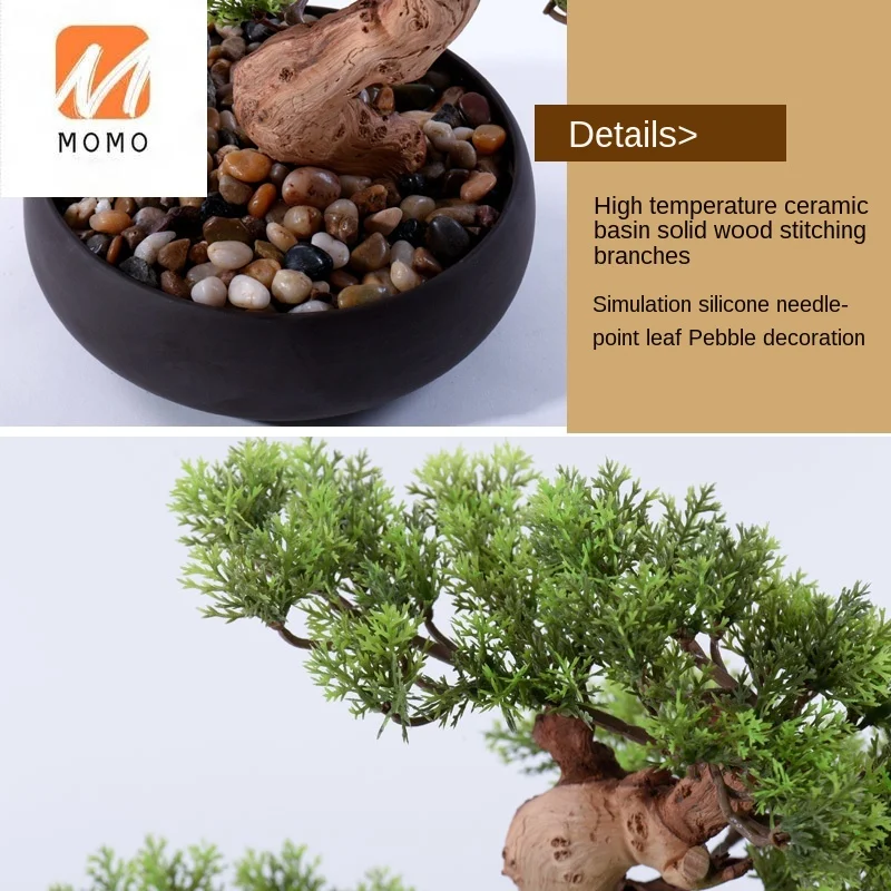 New Chinese Artificial Pine Bonsai Living Room Flower Stand Pine Green Plant Furnishings & Decoration Ornaments
New Chinese Artificial Pine Bonsai Living Room Flower Stand Pine Green Plant Furnishings & Decoration Ornaments