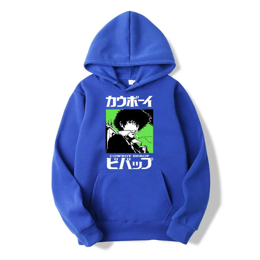 90s Fashion Classic Japanese Anime Cowboy Bebop Hoodie Sweatshirt Man Casual Hip Hop Hoody Spike Spiegel Hoodies Male Creativity