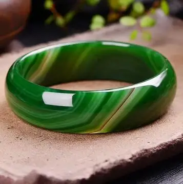 

Светлый резной браслет из натурального зеленого белого агата халцедона, Нефритовый декоративный браслет в стиле ретро, ювелирные изделия, ...