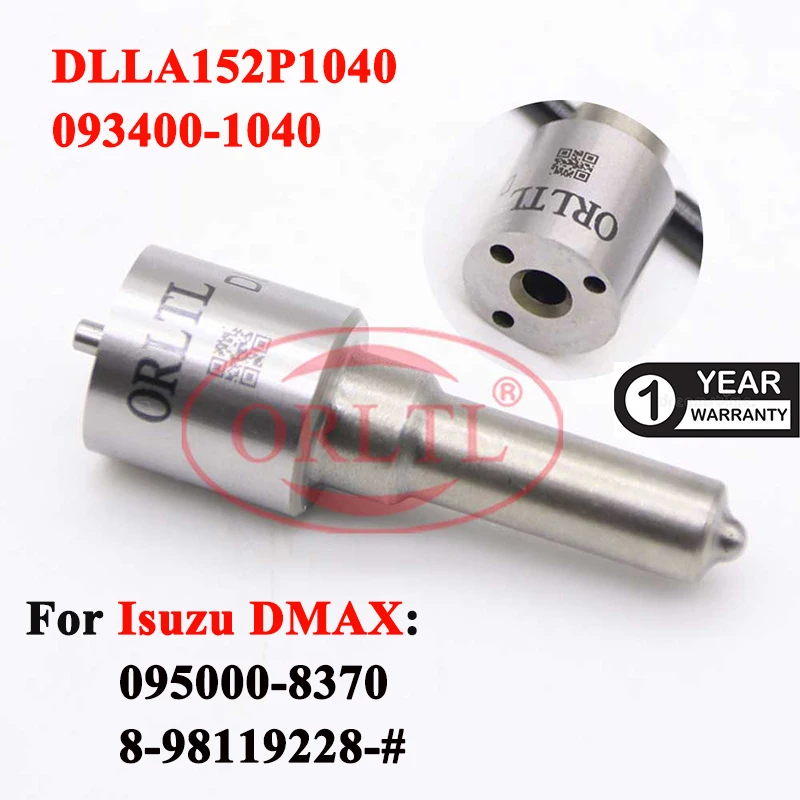 ORLTL New Diesel Common Rail Fuel Injector Assembly Nozzle DLLA152P1040 093400-1040 For ISUZU DMAX 2.5 VNT 095000-8370
ORLTL New Diesel Common Rail Fuel Injector Assembly Nozzle DLLA152P1040 093400-1040 For ISUZU DMAX 2.5 VNT 095000-8370