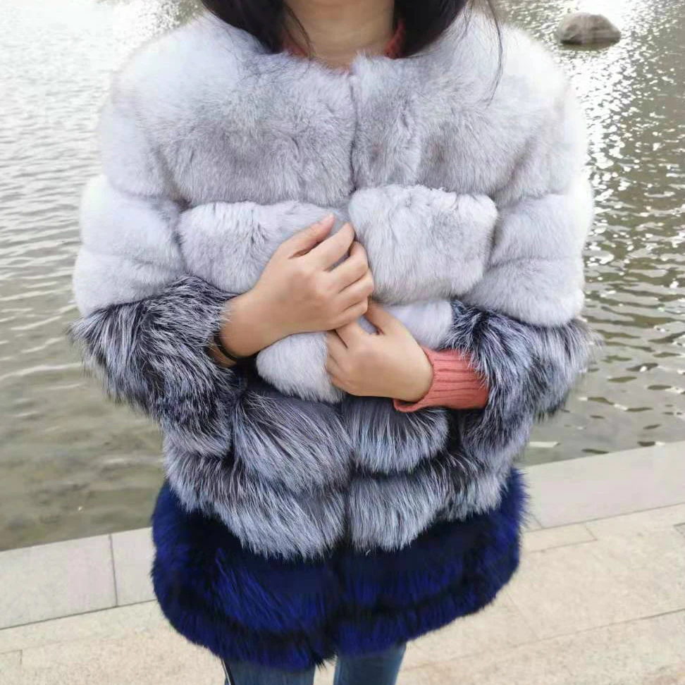 Vogue New Brand High Quality Winter Jacket Women 100% Real Natural Fox Fur Coat Female Warm Outerwear Streetwear New Fashion
Vogue New Brand High Quality Winter Jacket Women 100% Real Natural Fox Fur Coat Female Warm Outerwear Streetwear New Fashion