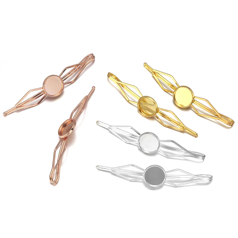 Ckysee 10pcs/lot Round cabochons Hairpins Blank settings Hair Snap Clips Base Tray for Womens DIY Hair Tray Accessories
Ckysee 10pcs/lot Round cabochons Hairpins Blank settings Hair Snap Clips Base Tray for Womens DIY Hair Tray Accessories