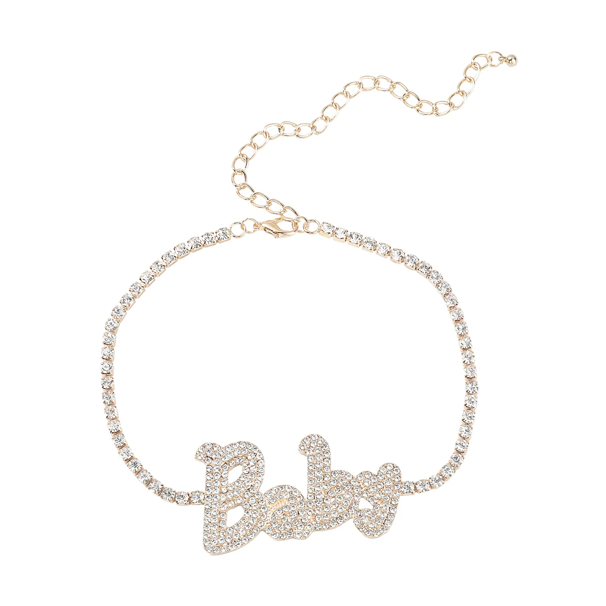 JIJIAWNEHUA New Trend Sparkling Rhinestone Alloy women's Letter Necklace Dinner Party Fashion Statement Jewelry Accessories 
JIJIAWNEHUA New Trend Sparkling Rhinestone Alloy women's Letter Necklace Dinner Party Fashion Statement Jewelry Accessories