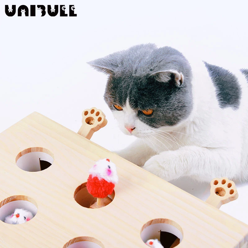 Игрушки для кошек, новый хомяк, интерактивные игрушки для кошек, твердый деревянный хомяк с отверстием для мыши на 5/8 отверстий, забавная игр...
Игрушки для кошек, новый хомяк, интерактивные игрушки для кошек, твердый деревянный хомяк с отверстием для мыши на 5/8 отверстий, забавная игр...