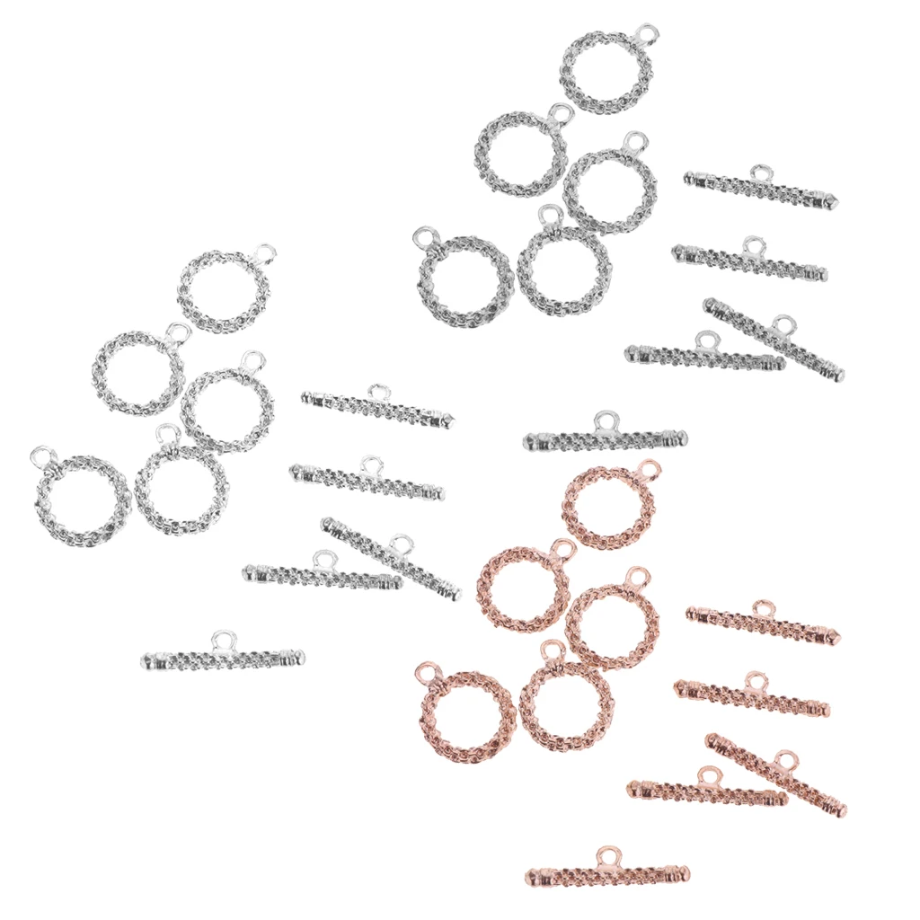 5 Sets Twisted Chain Cable Design Toggle Clasp OT DIY Jewelry Making Supply 
5 Sets Twisted Chain Cable Design Toggle Clasp OT DIY Jewelry Making Supply