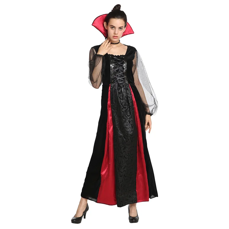 Костюмы на Хэллоуин готический костюм вампира готический Vampiress Косплей длинное платье для взрослых женщин
Костюмы на Хэллоуин готический костюм вампира готический Vampiress Косплей длинное платье для взрослых женщин