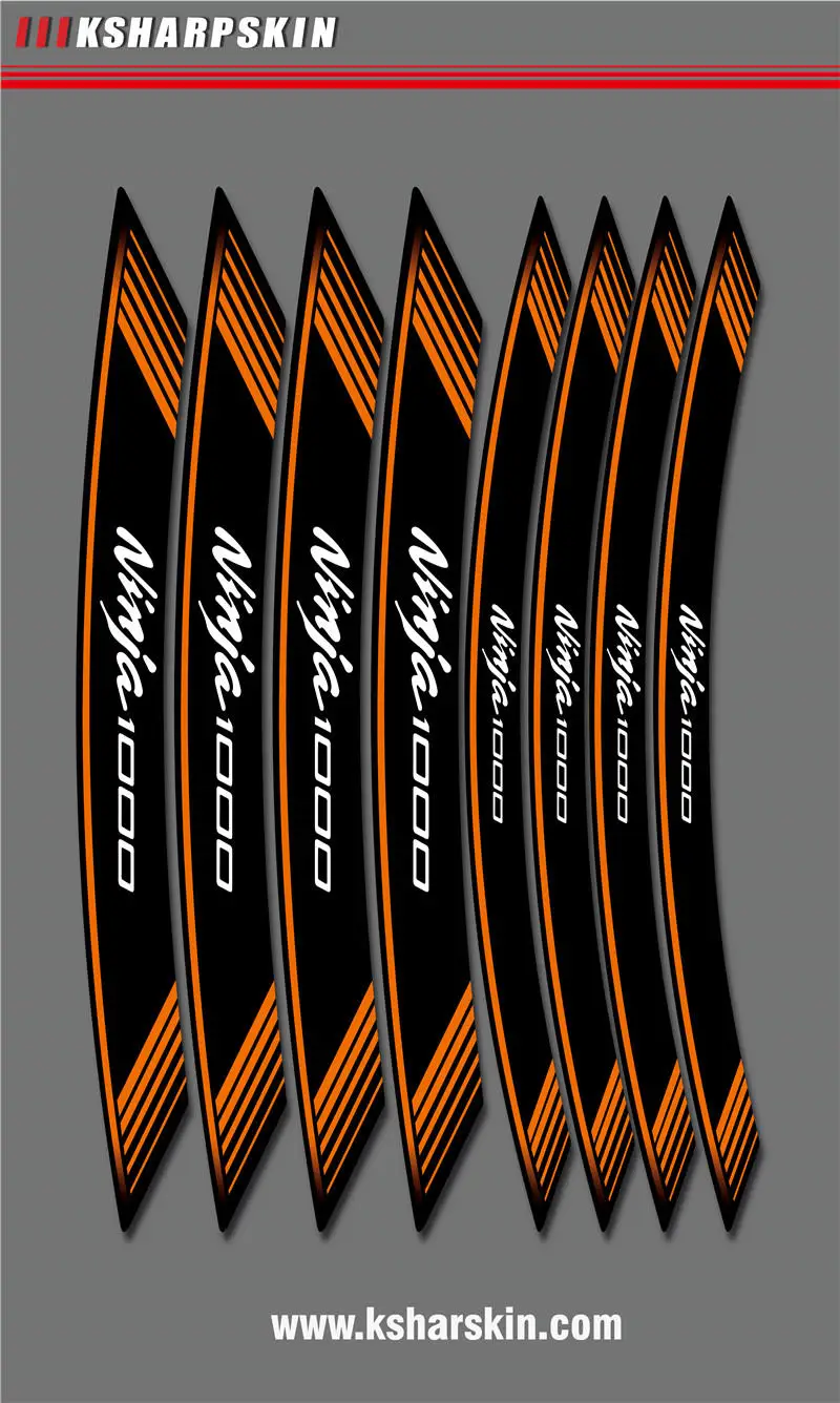 8X Creative Motorcycle tire stickers reflective decorative decals fashion wheel foil for kawasaki Ninja1000 ninja 1000 
8X Creative Motorcycle tire stickers reflective decorative decals fashion wheel foil for kawasaki Ninja1000 ninja 1000