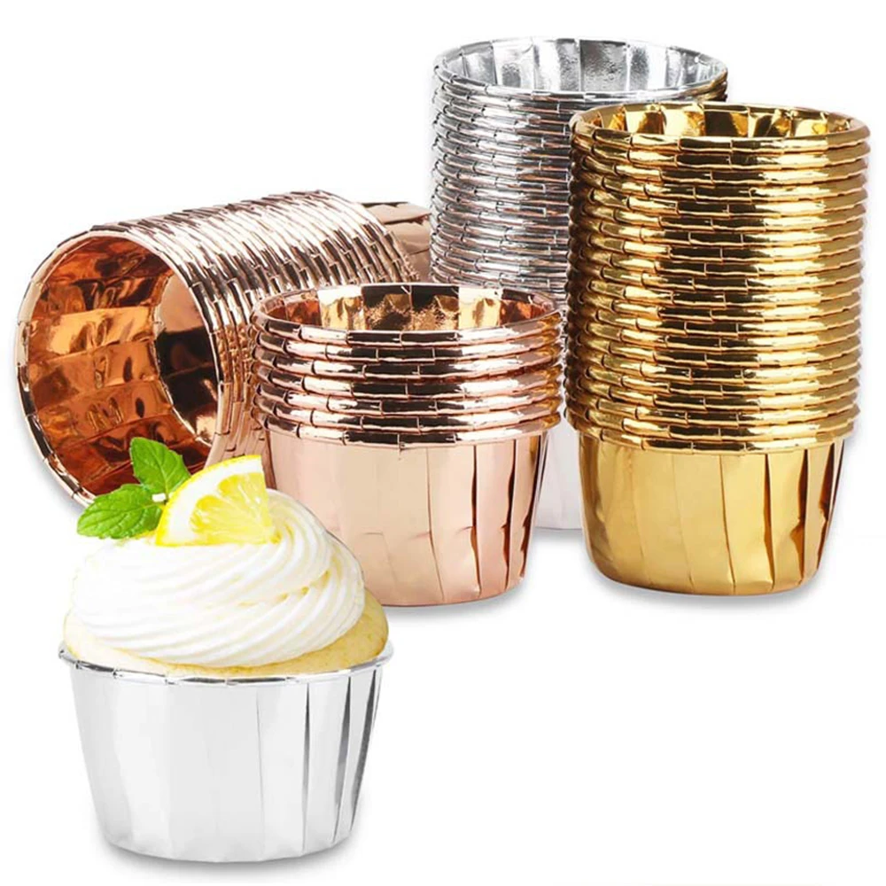 5/10/20pc Aluminum Foil Cake Dessert Cup Heat Resistant Baking Bakeware Liner Cupcake Pastry Decoration Tool Wrappers Paper Cups
5/10/20pc Aluminum Foil Cake Dessert Cup Heat Resistant Baking Bakeware Liner Cupcake Pastry Decoration Tool Wrappers Paper Cups