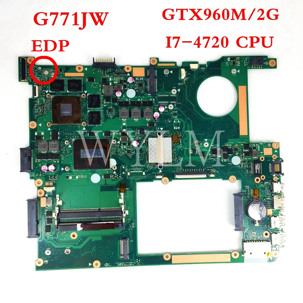 Материнская плата G771JW, модель N16P-GX-A2 GTX960M/2G I7-4720 CPU, материнская плата REV 2,0 для ASUS G771 G771J G771JW G771JM, материнская плата для ноутбука
Материнская плата G771JW, модель N16P-GX-A2 GTX960M/2G I7-4720 CPU, материнская плата REV 2,0 для ASUS G771 G771J G771JW G771JM, материнская плата для ноутбука